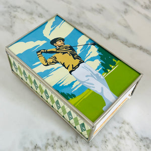 Golfer Matchbox Cover