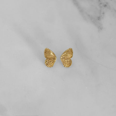 Gold Butterfly Studs