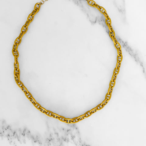 Matte Gold Gucci Necklace